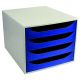Exacompta Desk Top Range Drawer Set  Blue