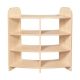 3 Tier 45 Degree Corner Unit Maple
