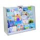 Wide Free Standing Book Display Unit Grey