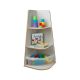 Tall Corner Shelf Unit Grey