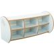 Toddler Mini 2 Shelf Unit with Dividers Grey