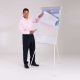 Hawk Magnetic Flipchart Easel Black