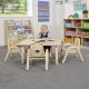 Elegant Height Adjustable Rectangle Table 4 Seater
