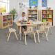 Elegant Height Adjustable Rectangle Table 6 Seater