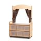 Tall Unit Theatre Add-on 6 Tubs and Taupe Curtains