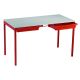 Romney Table & Trays 460x1100x550 Red / Grey