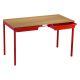 Romney Table & Trays 590x1100x550 Red / Beech
