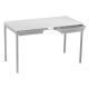 Romney Table & Trays 640x1100x550 Grey / Grey