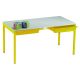Romney Table & Trays 640x1100x550 Yellow / Grey