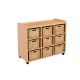 9 Deep Wicker Basket Unit