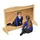 Wooden Room Divider Mirror