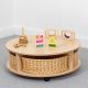 Wild Wood 1 Tier Quadrant Storage Unit Maple