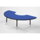 Tuf-Top Arc Table W1600 x D800mm Blue