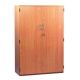 Cupboard 1 Fixed 2 Adjustable Shelves with Doors H1518mm Maple