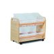Tilt Tote Storage with 6 Clear Tubs