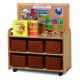 Mobile Unit With Top Display Add-on with 6 Baskets