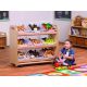 Tilt Tote Storage with 9 Clear Tubs