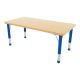 Milan Rectangular 6 Seat Table Blue