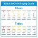 Romney Table & Trays 760x1100x550 Yellow/Grey