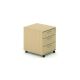 3 Drawer Mobile Pedestal W426xD600xH567mm Grey