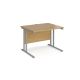 Rectangular Cantilever Desk W1000mm Oak