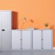 Metal Tambour Unit H1970mm Grey