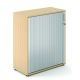 Wooden Tambour Unit H1200mm Oak