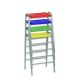 Polyproplene Stool Silver Frame SH430mm Black