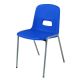 GH20 Four Leg Chair Black Frame SH430mm Blue