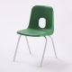 Series E Chair Silver Frame 430mm Green