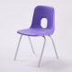 Series E Chair Silver Frame 380mm Purple