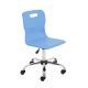 Titan Swivel Chair 490-555mm Castors Sky