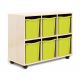 Allsorts 6 Quad Tray Maple Unit Lime