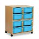 Allsorts 8 Double Beech Unit Cyan