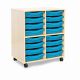 Allsorts 16 Single Tray Maple Unit Cyan