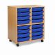 Allsorts 16 Single Tray Beech Unit Blue