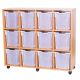 Premium 12 Jumbo Trays Maple Unit Green
