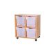 Premium 4 Jumbo Trays Oak Unit Green