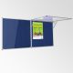 Eco Tamperproof Noticeboard H1200xW2400mm Blue