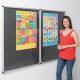 Eco Tamperproof Noticeboard H1200xW2400mm Charcoal