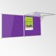 Eco Tamperproof Noticeboard H1200xW2400mm Purple