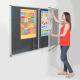 Eco Tamperproof Noticeboard H1200xW1800mm Charcoal