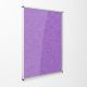 Eco Tamperproof Noticeboard H900xW600mm Purple