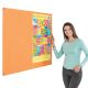 Eco Frameless Noticeboard H1200xW1800mm Orange