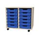Premium 12 Shallow Tray Maple Unit Blue