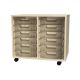 Premium 12 Shallow Tray Maple Unit Clear