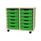 Premium 12 Shallow Tray Maple Unit Green