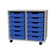 Premium 12 Shallow Tray Grey Unit Blue