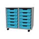 Premium 12 Shallow Tray Grey Unit Cyan