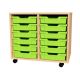Premium 12 Shallow Tray Beech Unit Lime